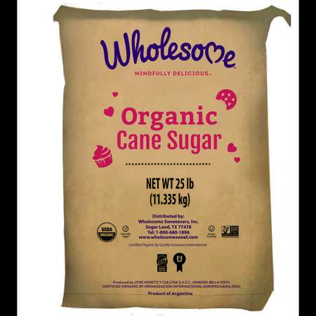 Wholesome Sweetener Wholesome Sweeteners Organic Cane Sugar 25lbs 45065